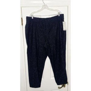 Athleta Women’s‎ Printed Farallon Comfort Jogger Blue 24 New